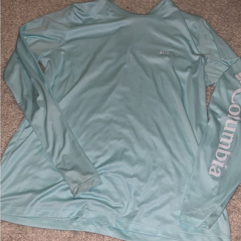 I only wore this shirt once! But this shirt is really silky and feels amazing!